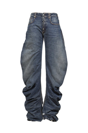 JEAN WITH OVERSIZE FIT / VINTAGEBLU