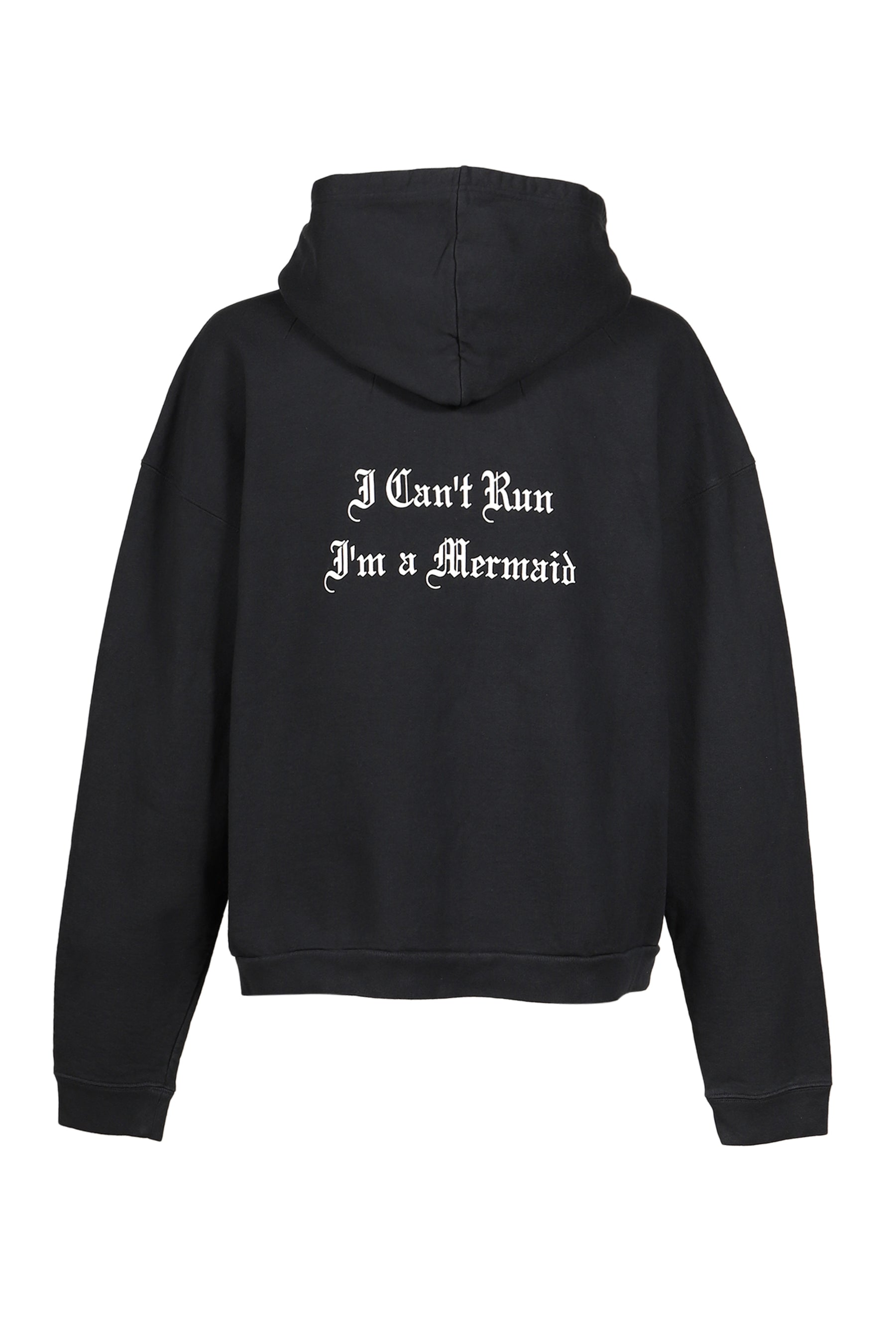 MERMAID ZIP HOODIE / BLK