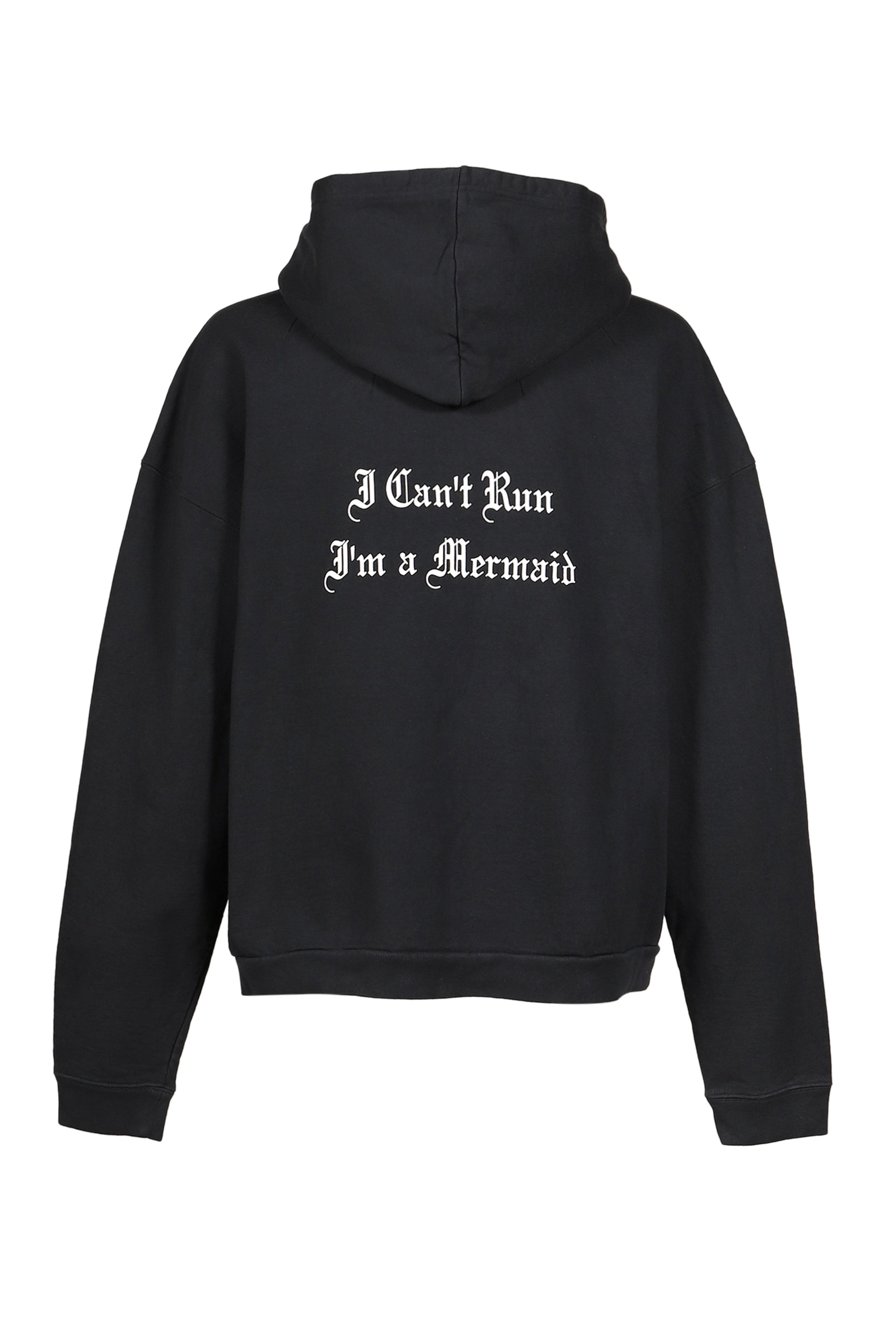 MERMAID ZIP HOODIE / BLK