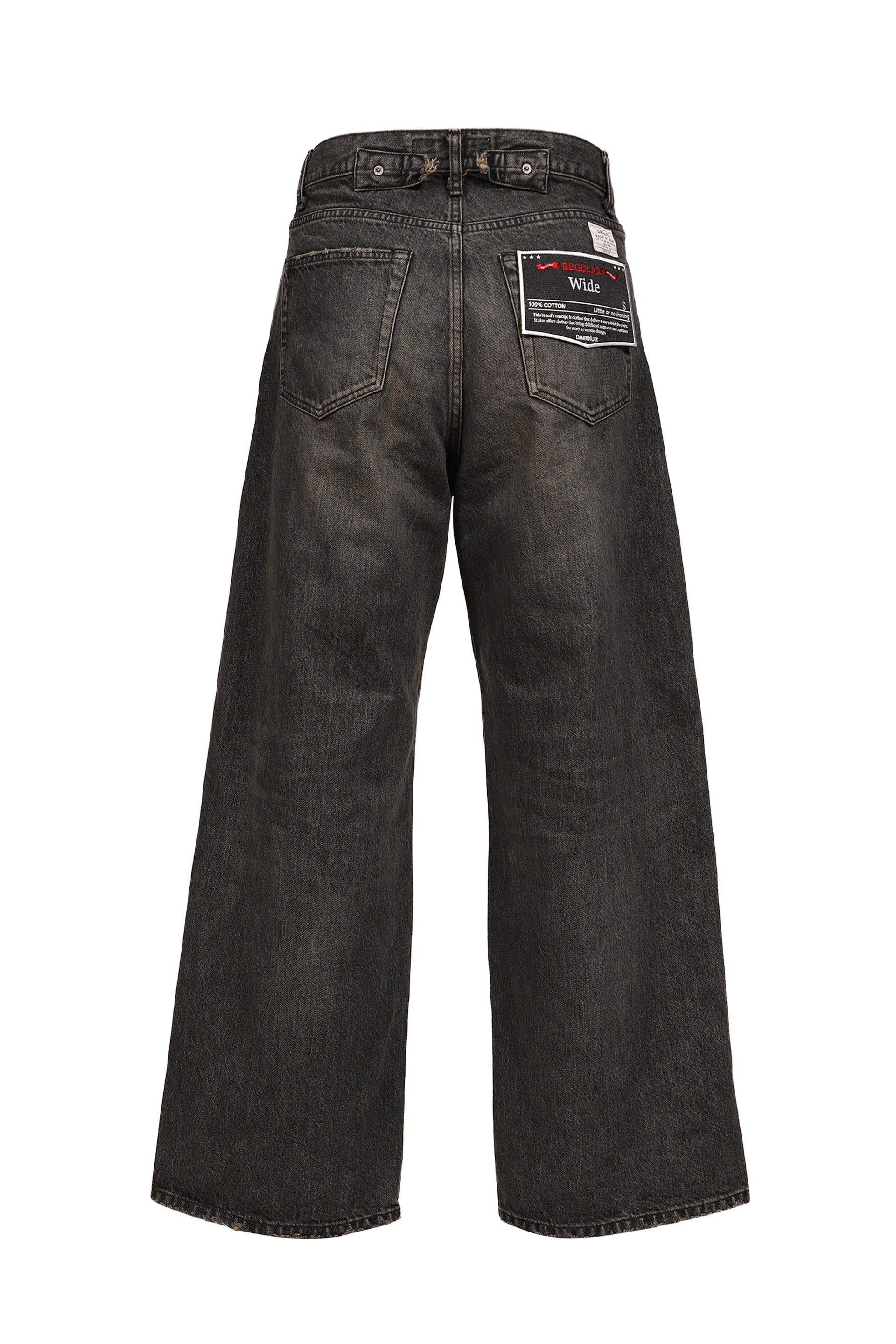 "WIDE" VINTAGE DENIM PANTS / BLK