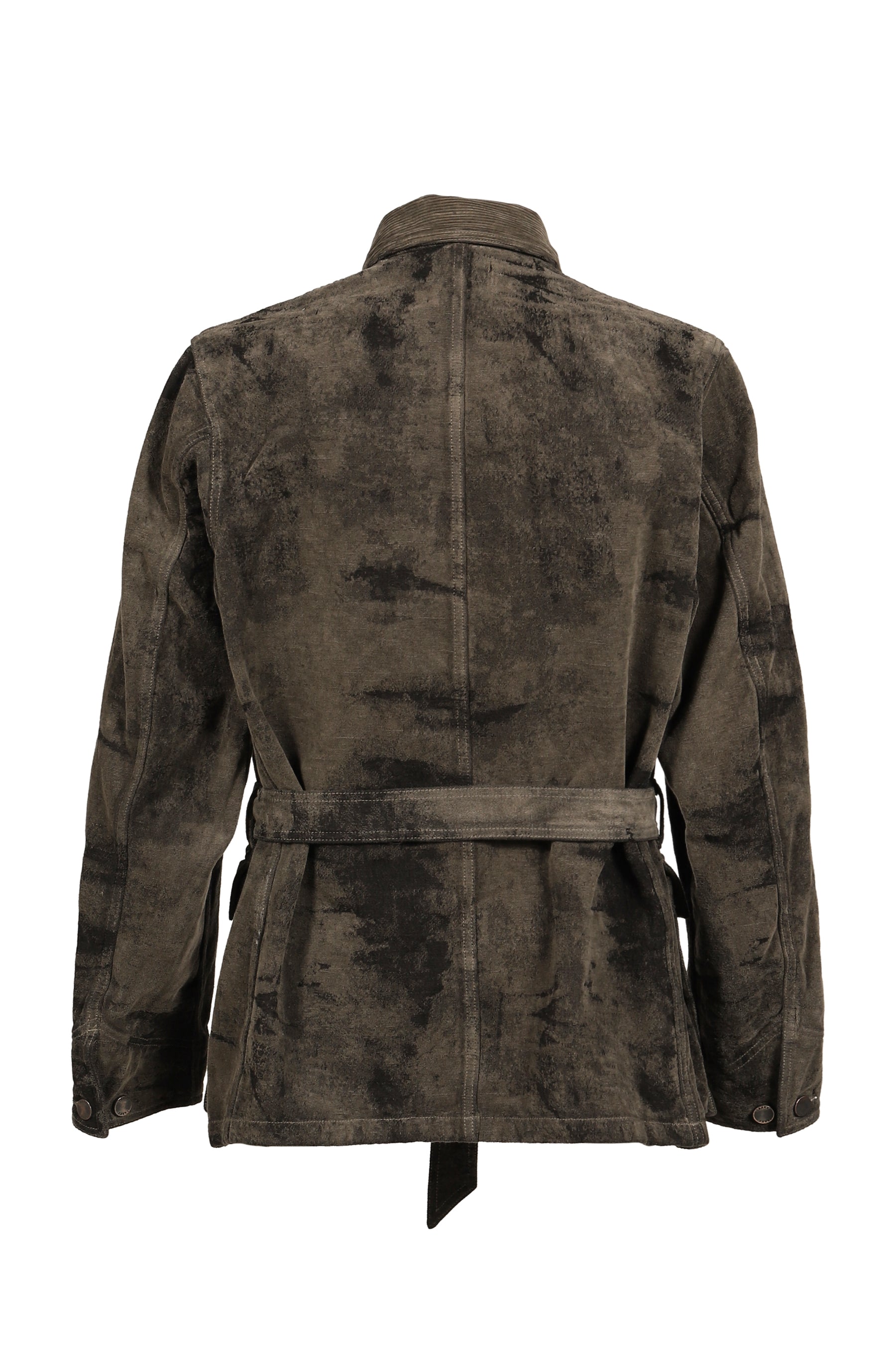 MOLE JACQUARD DENIM BLOUSON / GRY