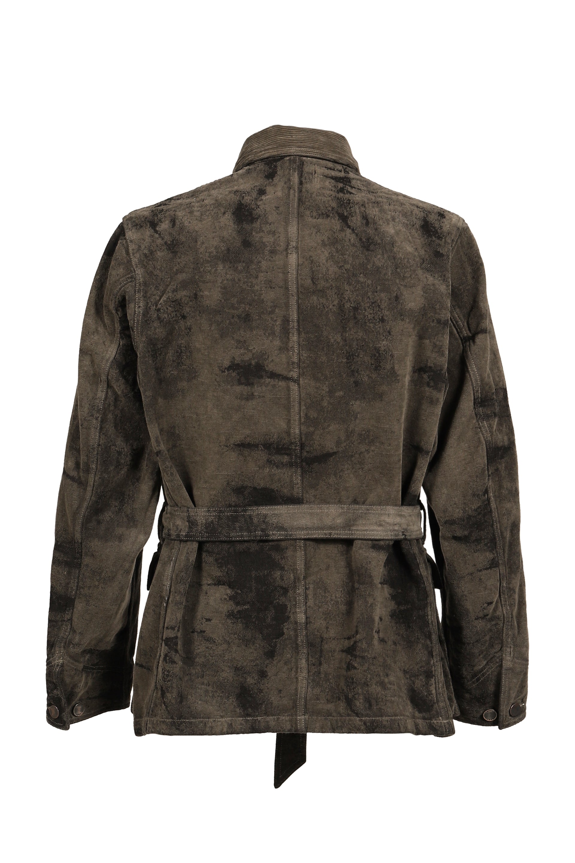 MOLE JACQUARD DENIM BLOUSON / GRY