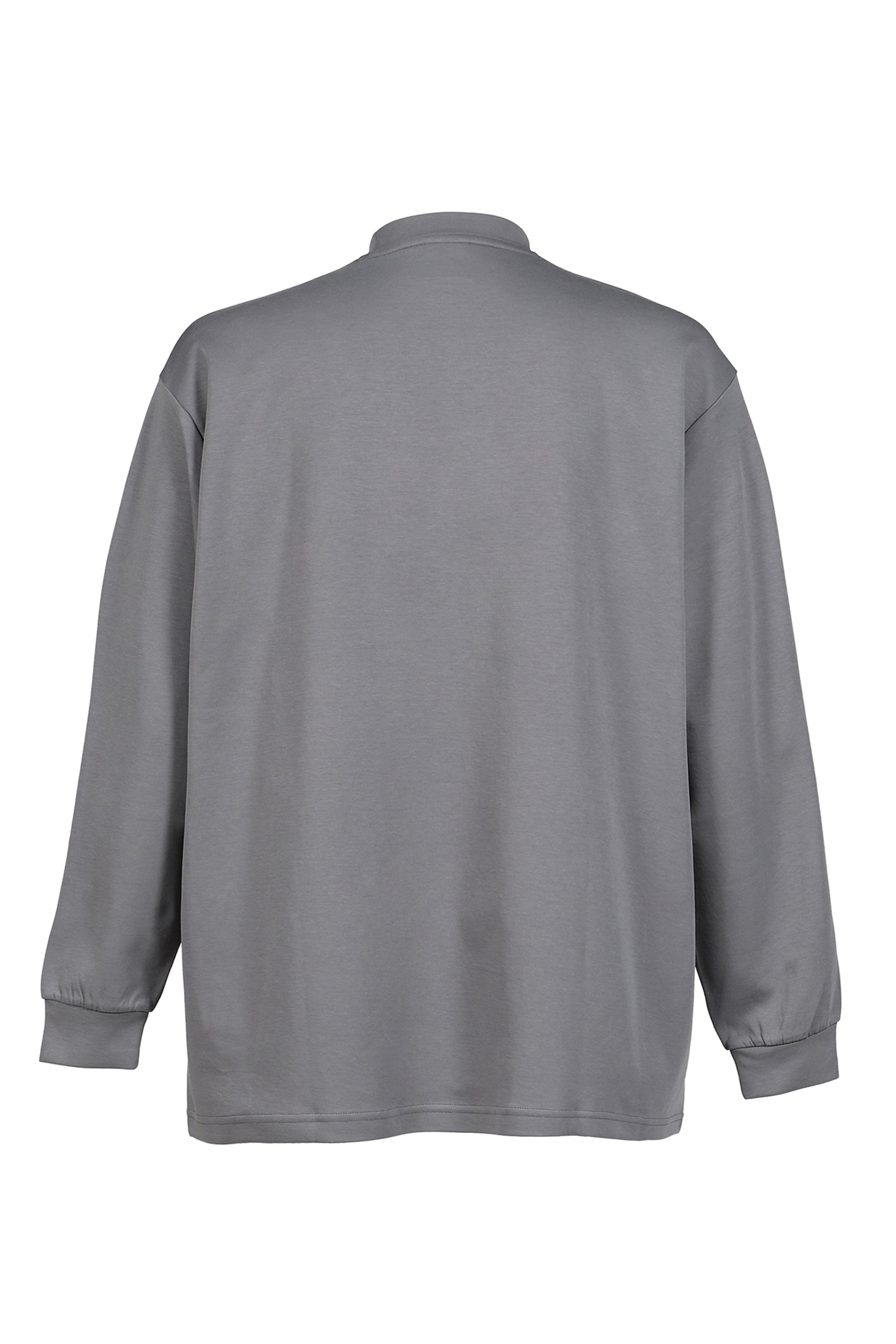 OVERSIZED LONG-SLEEVE TEE / FLAT MEDIUM GRAY
