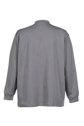OVERSIZED LONG-SLEEVE TEE / FLAT MEDIUM GRAY