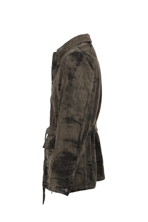 MOLE JACQUARD DENIM BLOUSON / GRY