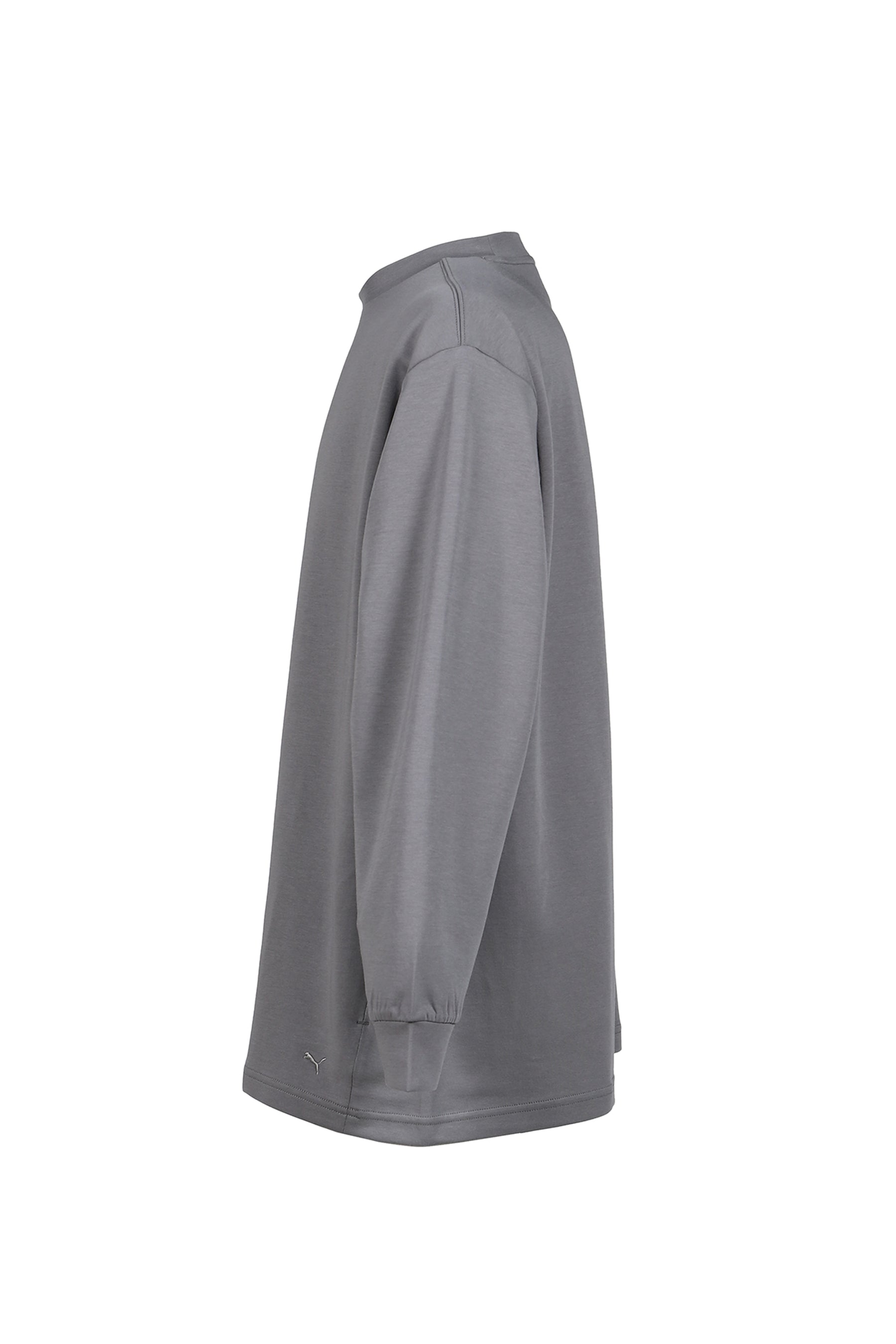 OVERSIZED LONG-SLEEVE TEE / FLAT MEDIUM GRAY