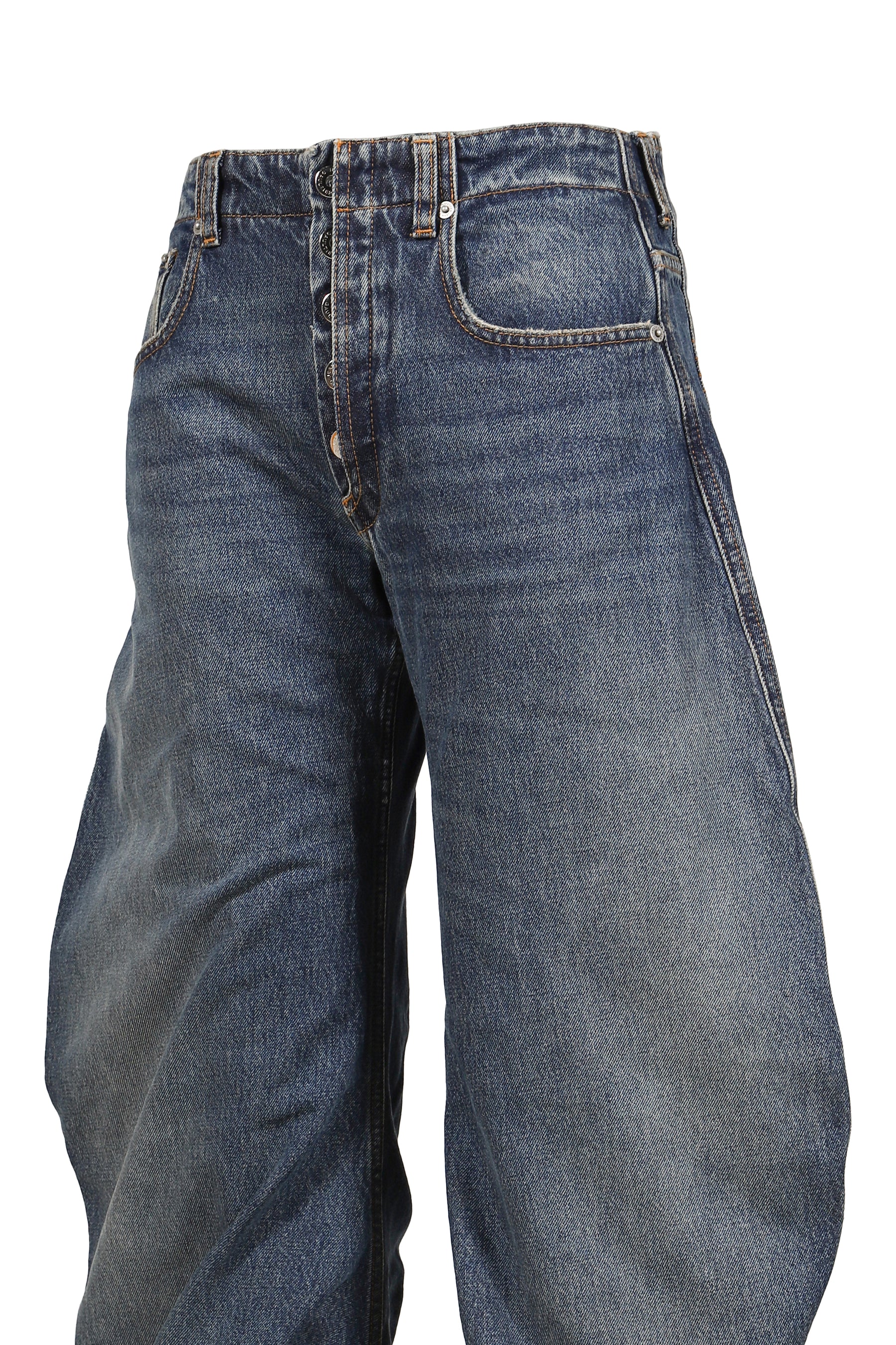 JEAN WITH OVERSIZE FIT / VINTAGEBLU