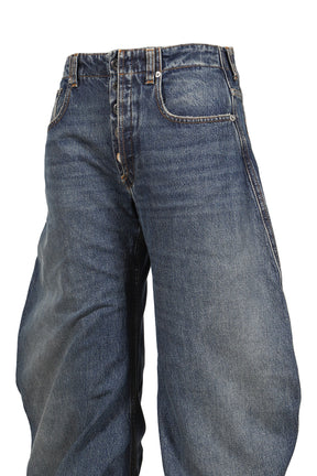 JEAN WITH OVERSIZE FIT / VINTAGEBLU