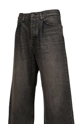 "WIDE" VINTAGE DENIM PANTS / BLK 