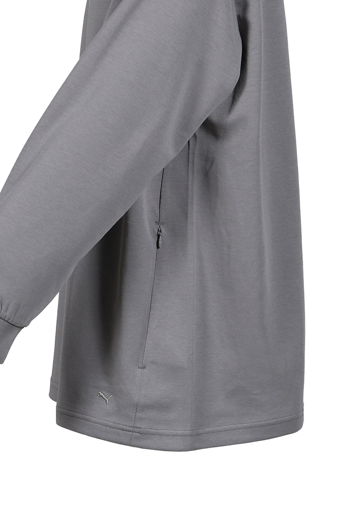 OVERSIZED LONG-SLEEVE TEE / FLAT MEDIUM GRAY