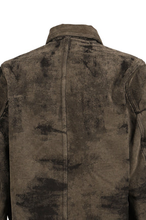 MOLE JACQUARD DENIM BLOUSON / GRY