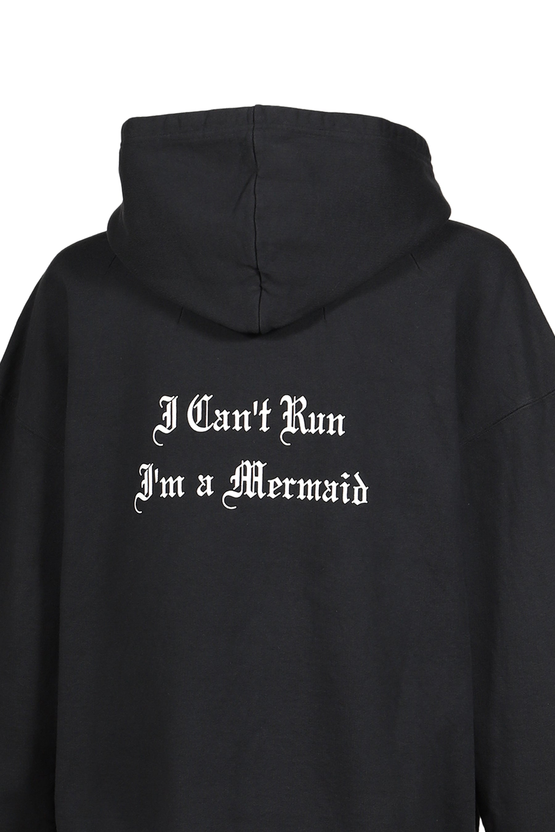 MERMAID ZIP HOODIE / BLK