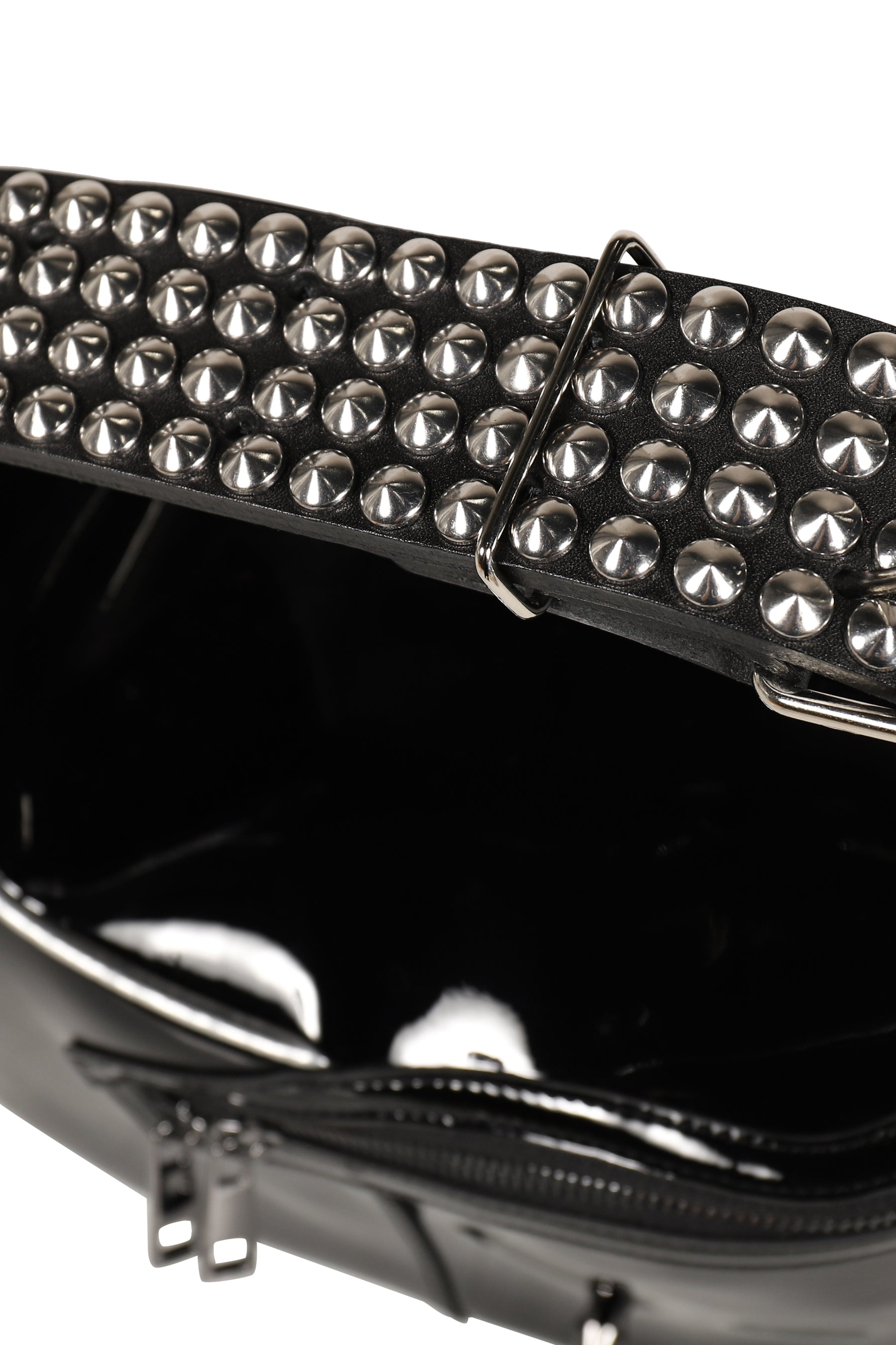 STUDDED BEAUTY BAG / BLK