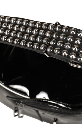 STUDDED BEAUTY BAG / BLK