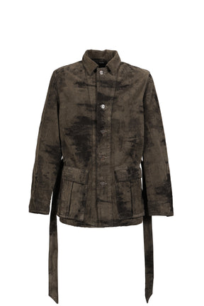 MOLE JACQUARD DENIM BLOUSON / GRY