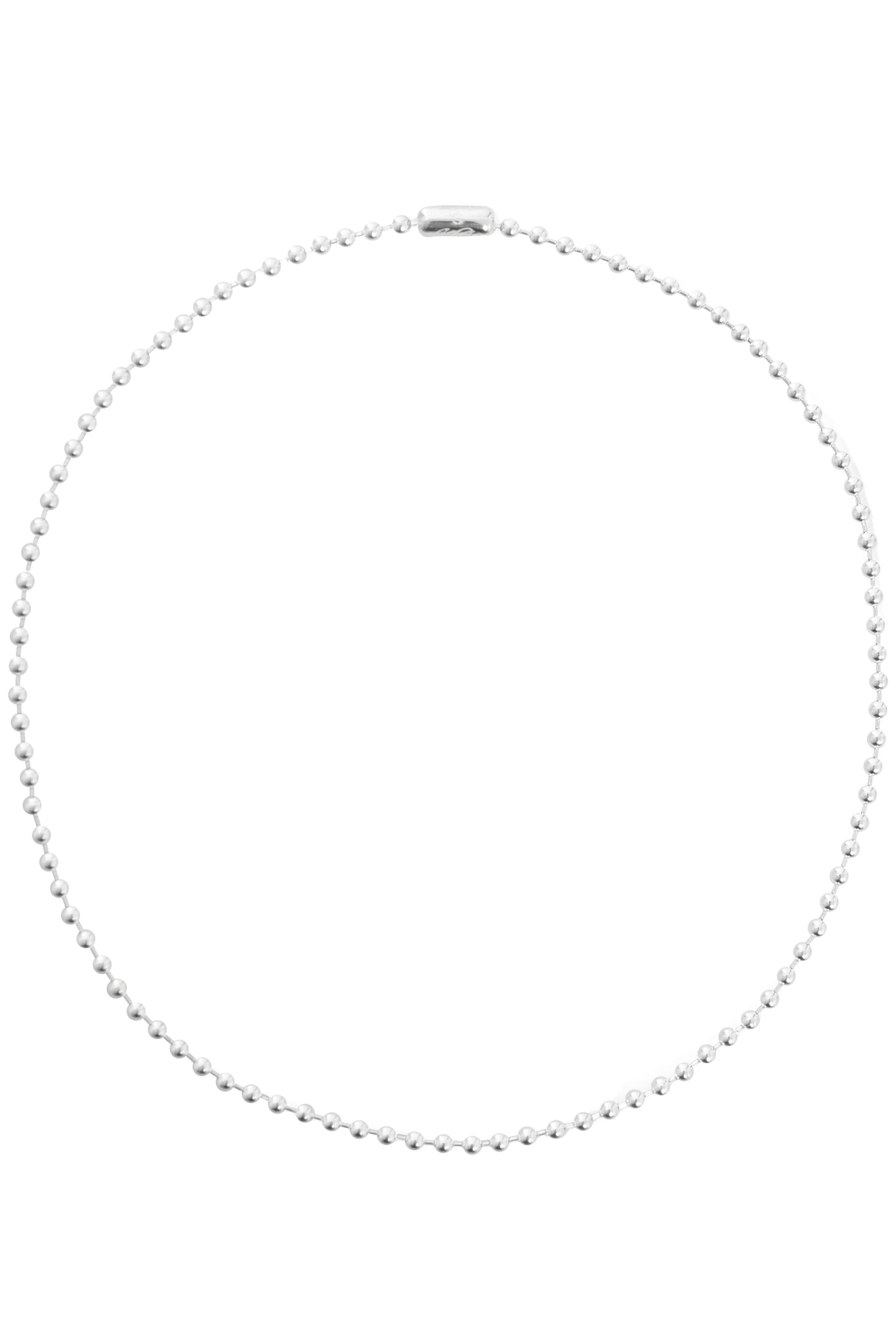 TAKAHIROMIYASHITA TheSoloist. BALL CHAIN NECKLACE. -L- REGULAR / SIL