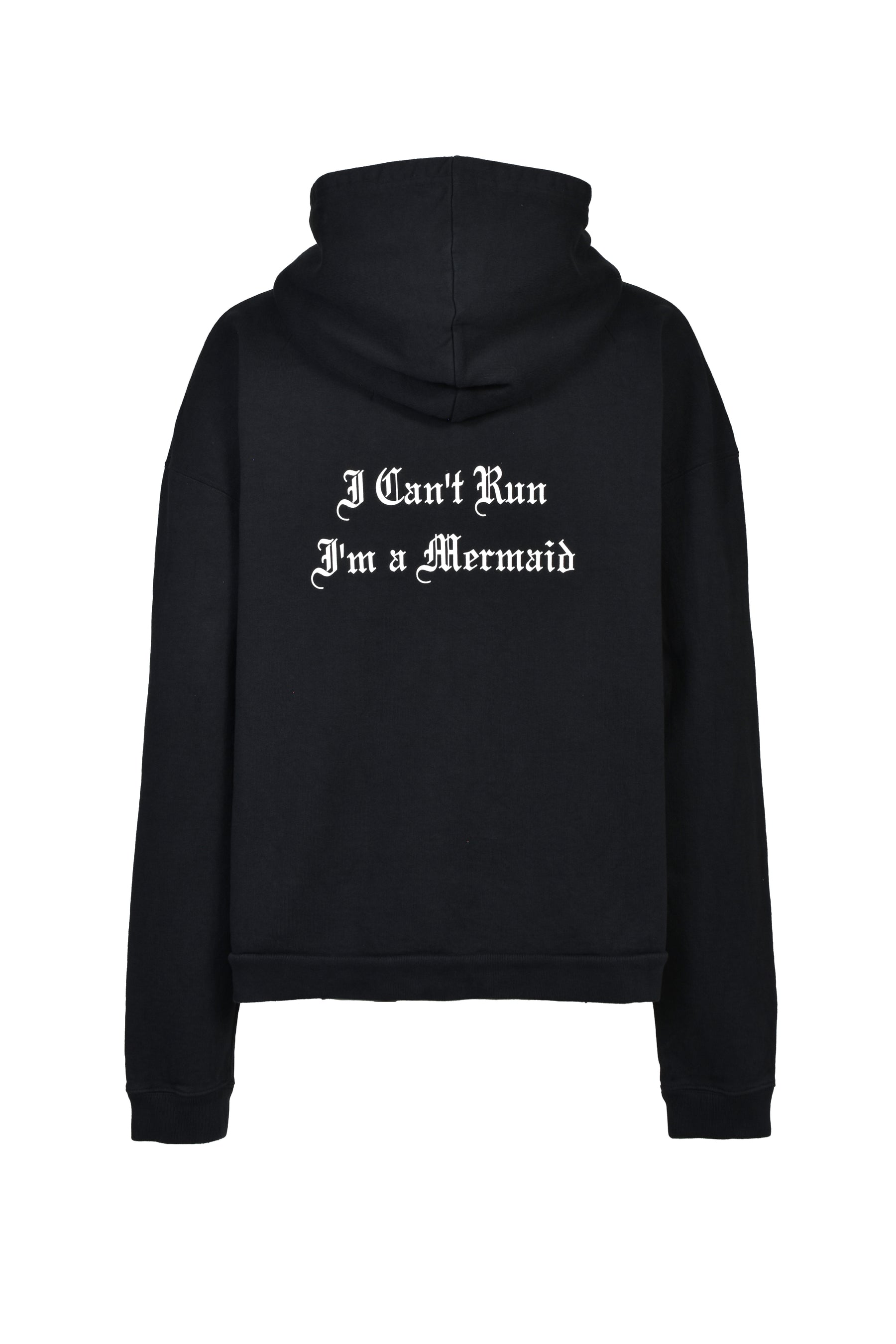 MERMAID ZIP HOODIE / BLK