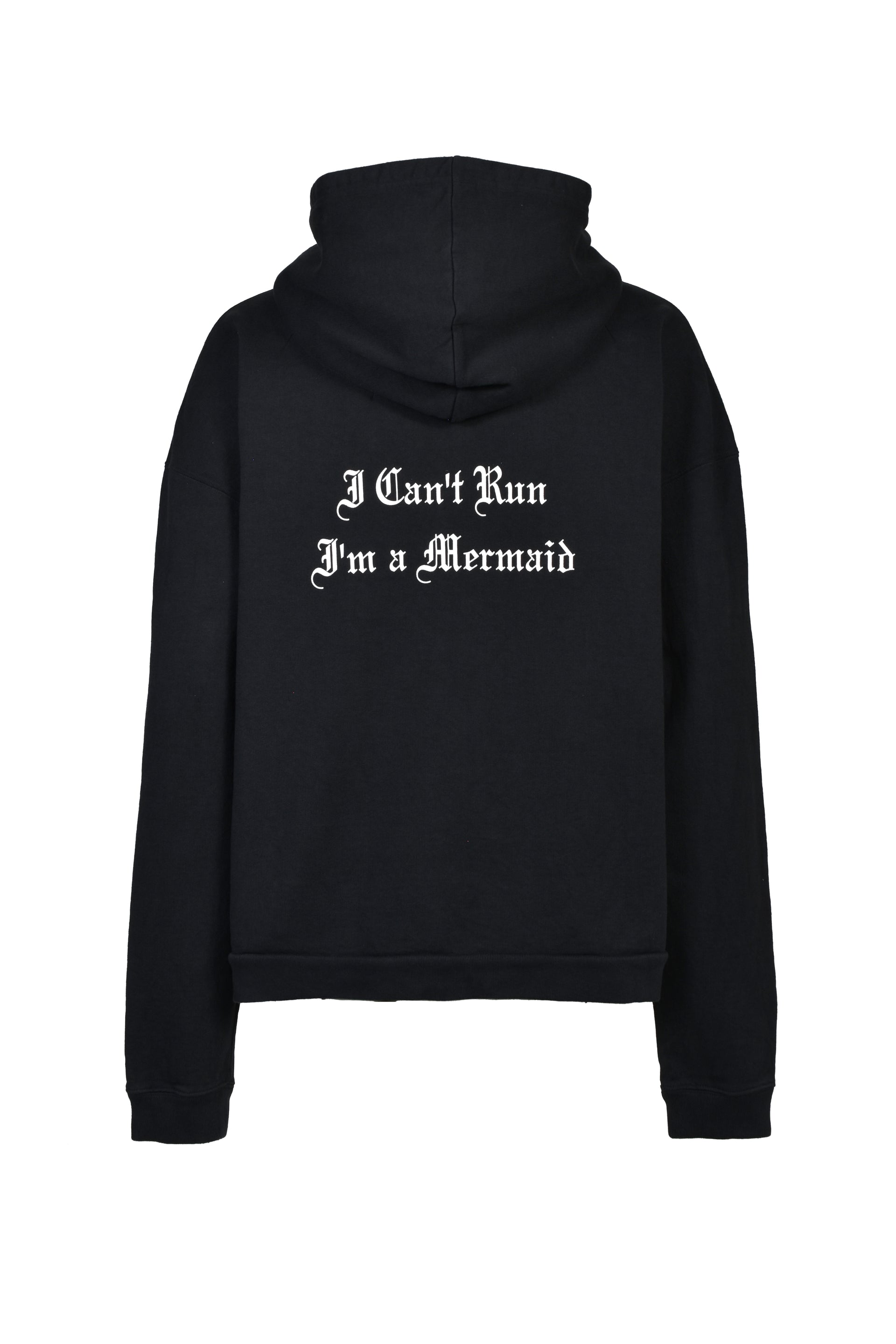 MERMAID ZIP HOODIE / BLK