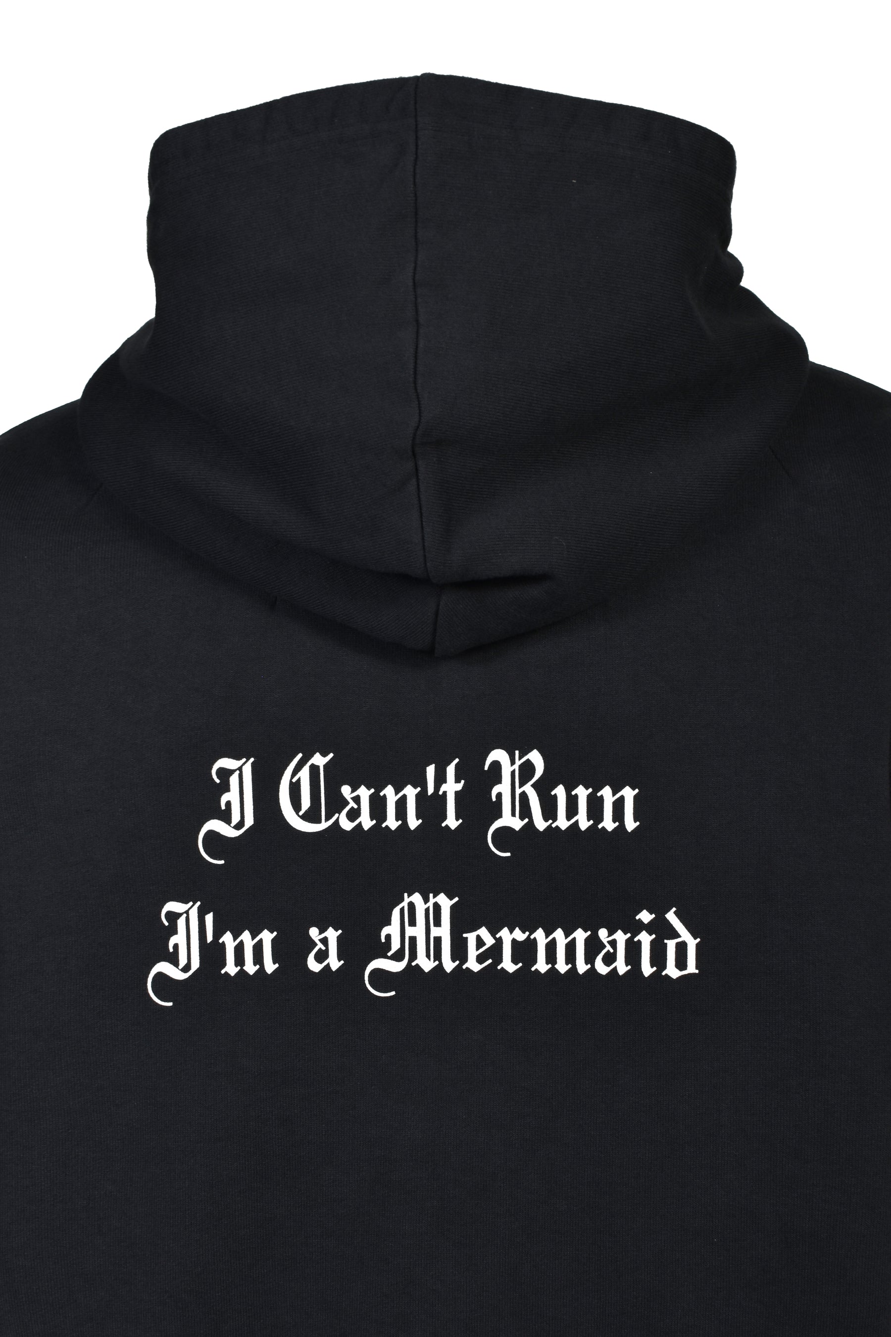 MERMAID ZIP HOODIE / BLK