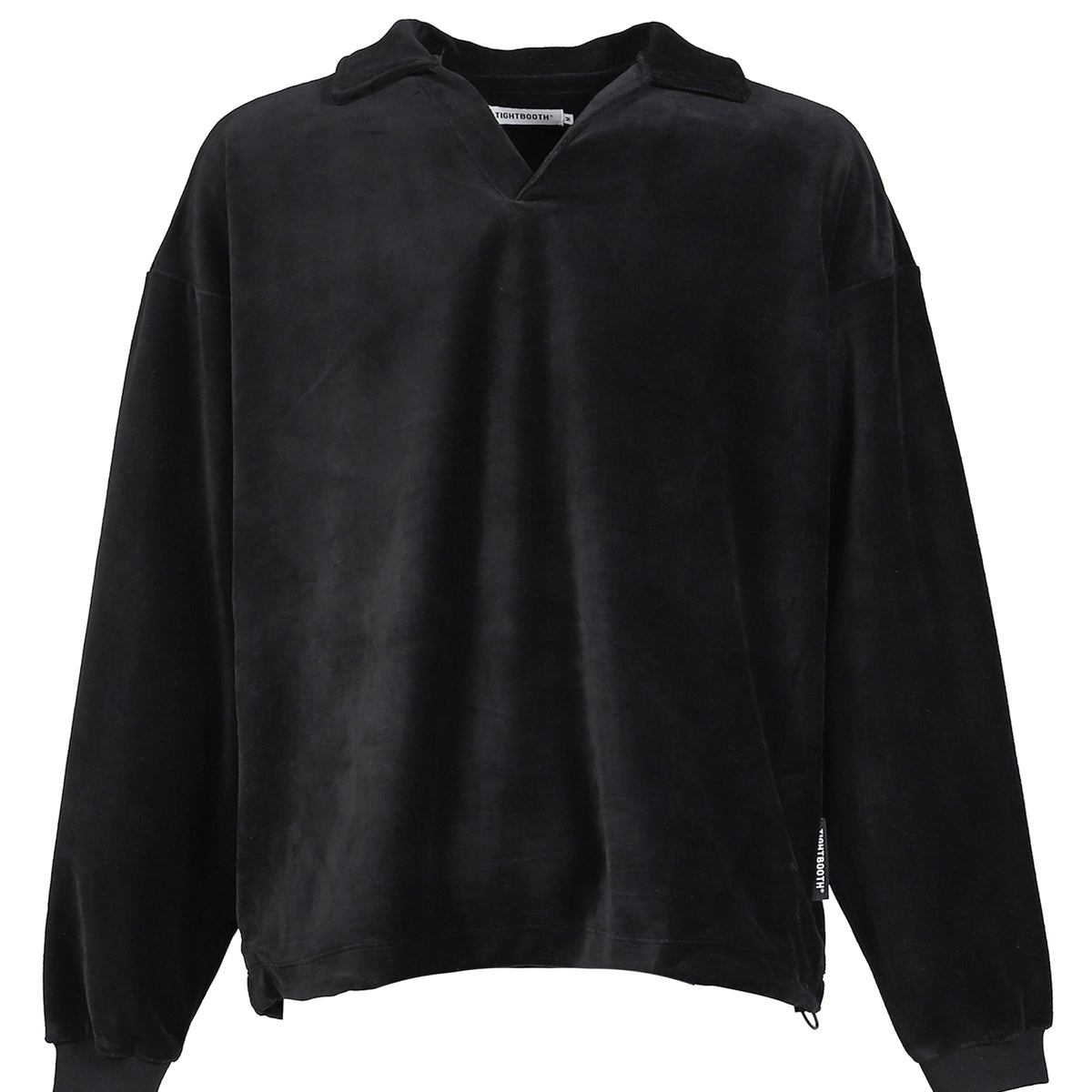 トップス TIGHTBOOTH TBPR SKIPPER VELOUR L/S SHIRT TIGHTBOOTH TBPR / SKIPPER VELOUR L/S SHIRT / BLK - NUBIAN