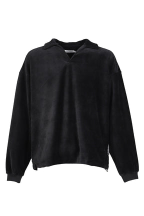 トップス TIGHTBOOTH TBPR SKIPPER VELOUR L/S SHIRT TIGHTBOOTH TBPR / SKIPPER VELOUR L/S SHIRT / BLK - NUBIAN