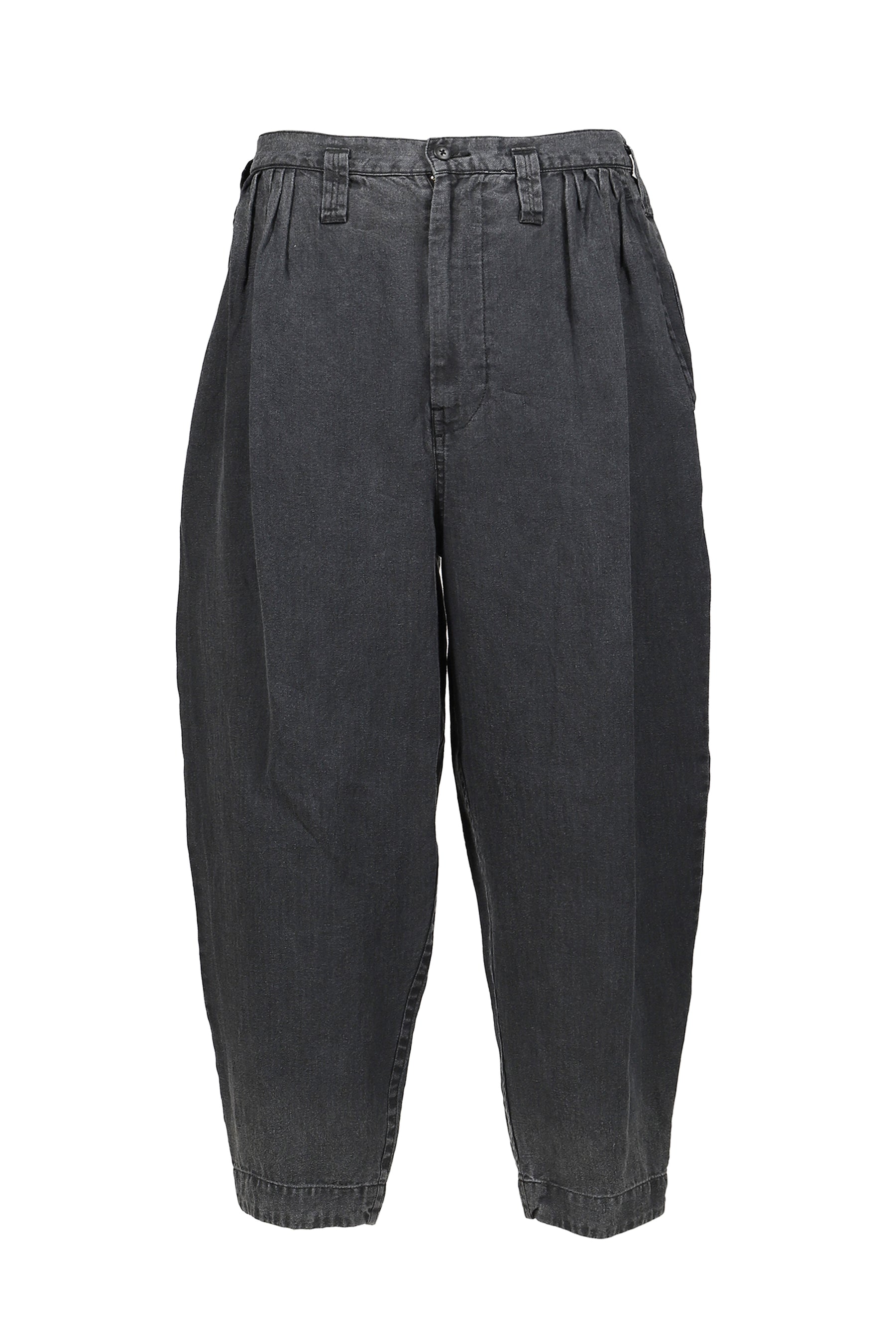 BLACK LINEN BEBOP PANTS / BLK