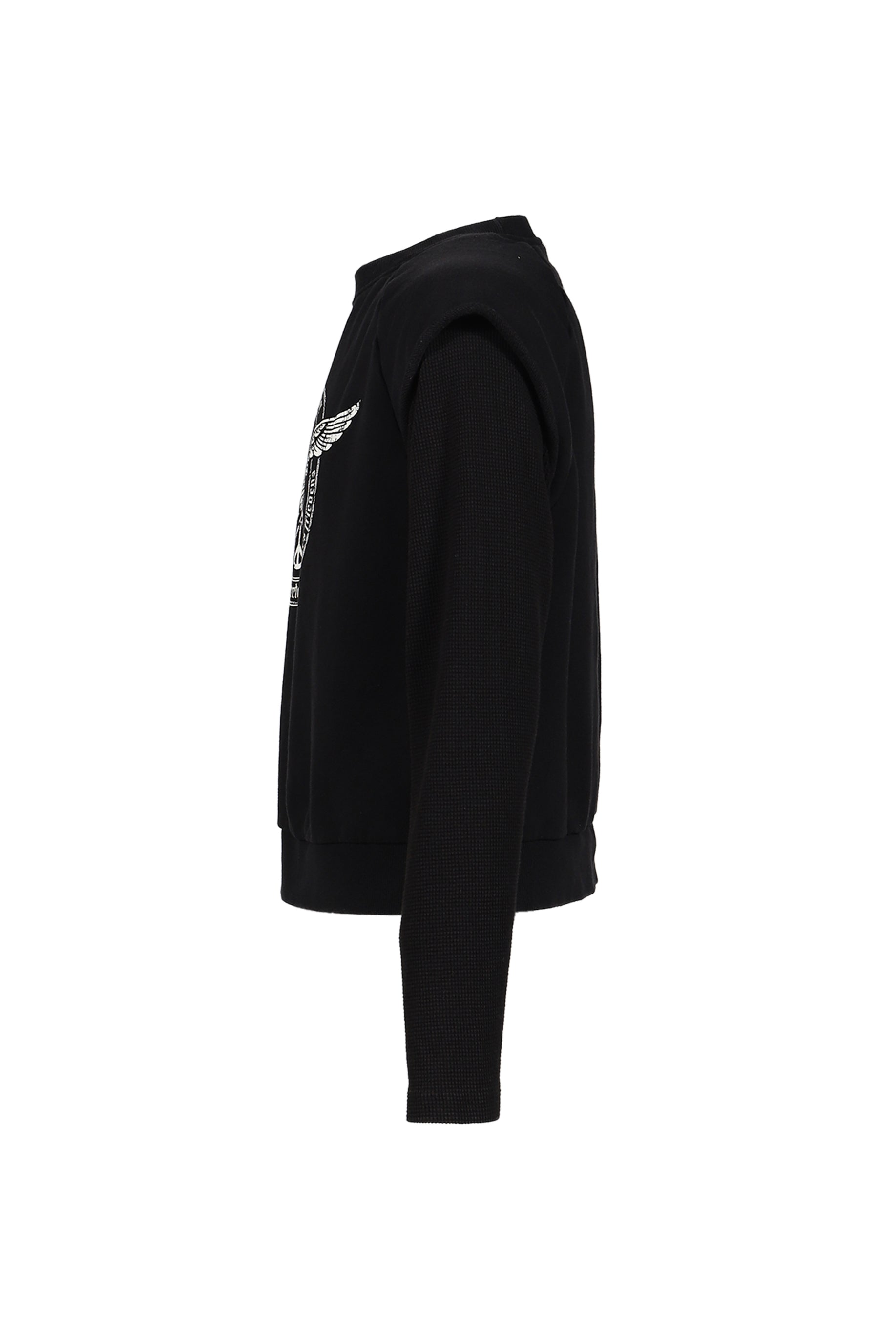 LAYERED THERMAL JERSEY / BLK