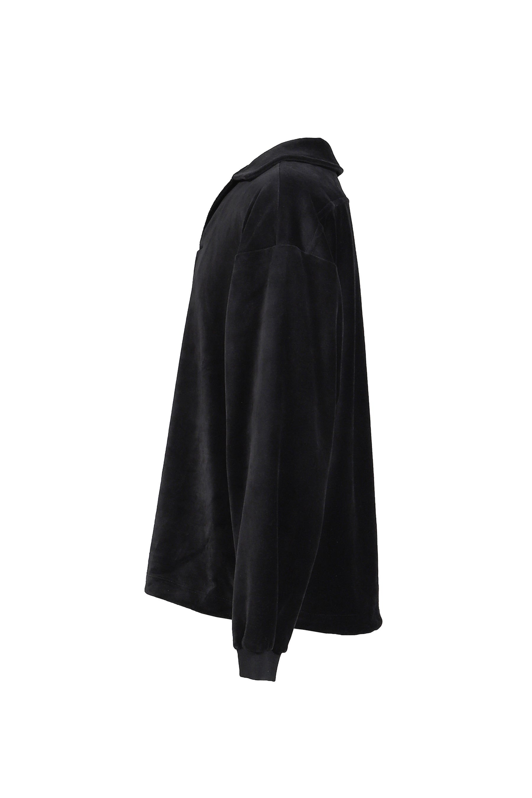 TIGHTBOOTH タイトブース SS26 TBPR / SKIPPER VELOUR L/S SHIRT / BLK