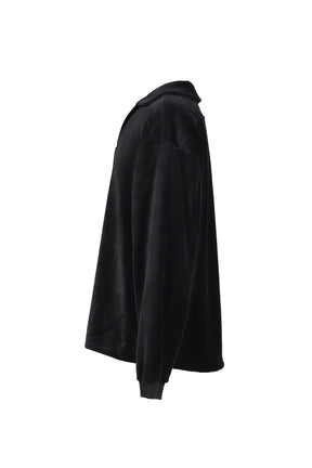 TIGHTBOOTH TBPR / SKIPPER VELOUR L/S SHIRT / BLK - NUBIAN