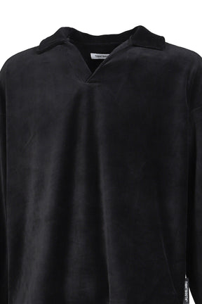 TIGHTBOOTH TBPR / SKIPPER VELOUR L/S SHIRT / BLK - NUBIAN