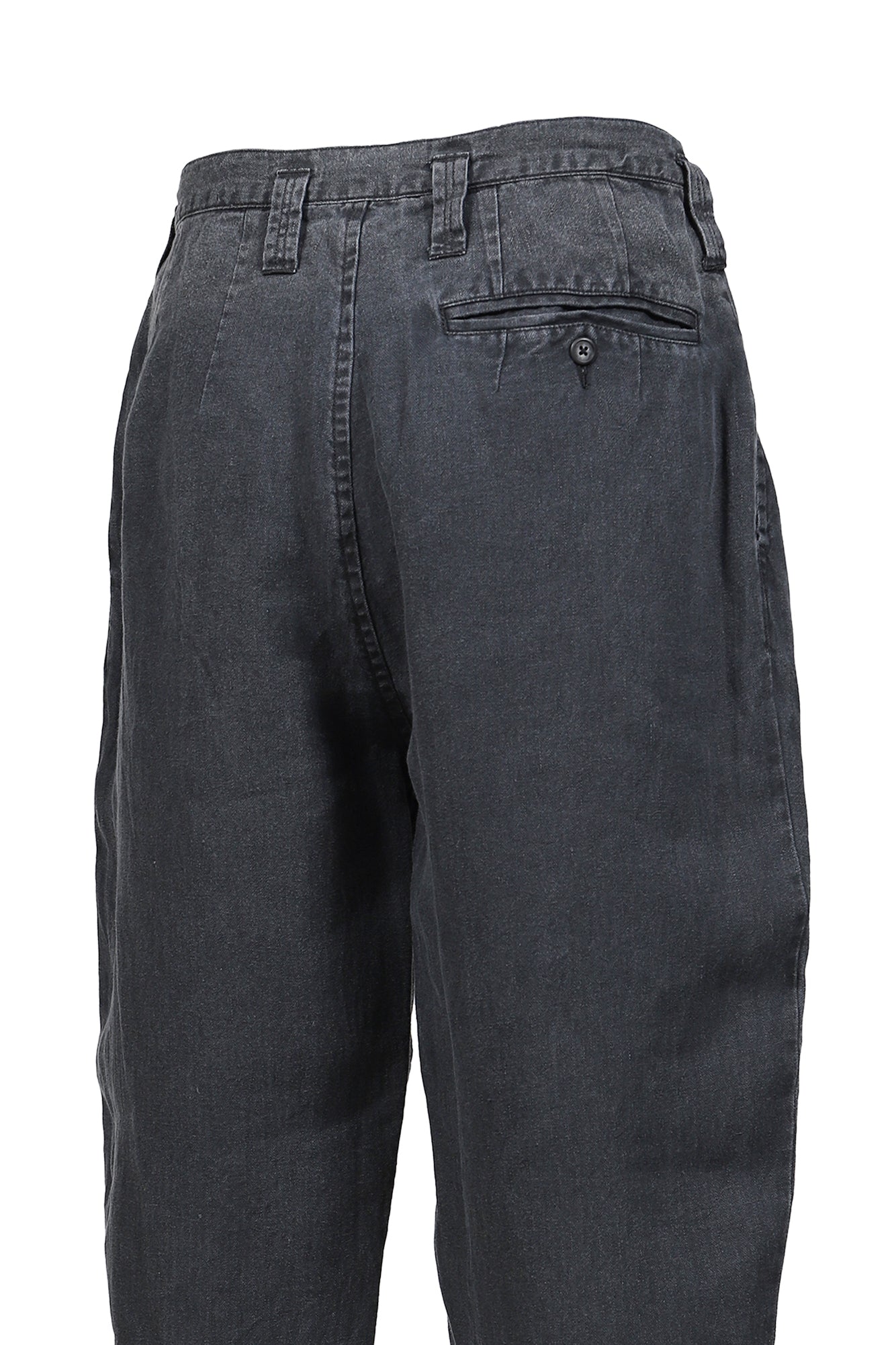 BLACK LINEN BEBOP PANTS / BLK