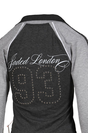 FOOTBALL BABY TEE - STUDDED / BLK GRY