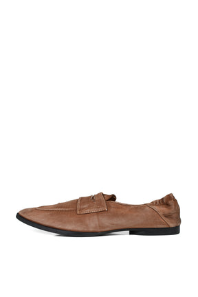 SILK SATIN SLIP-ON SHOES / BRW