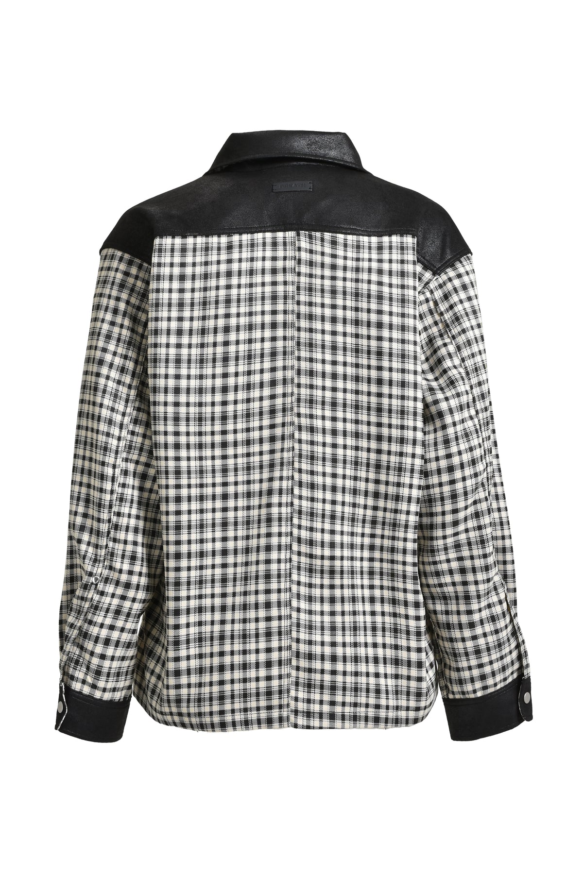 NEWRICH CHECK SHIRT JACKET / BLK WHT