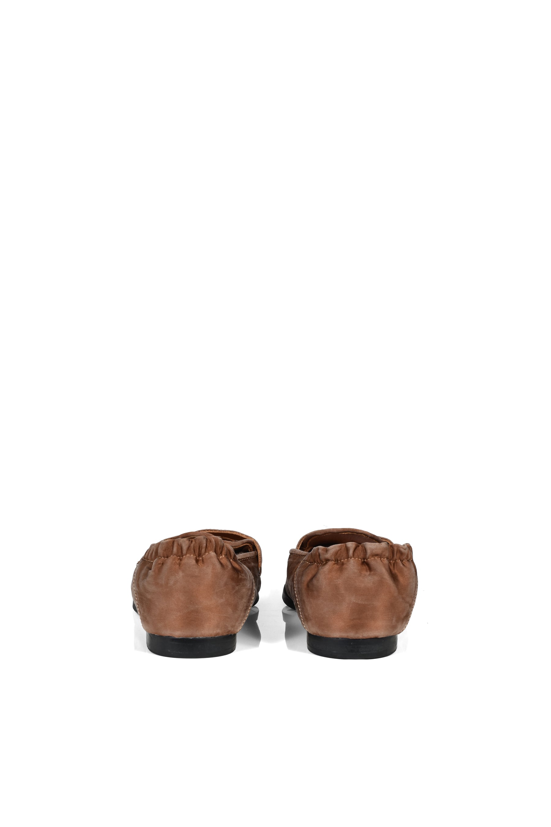 SILK SATIN SLIP-ON SHOES / BRW