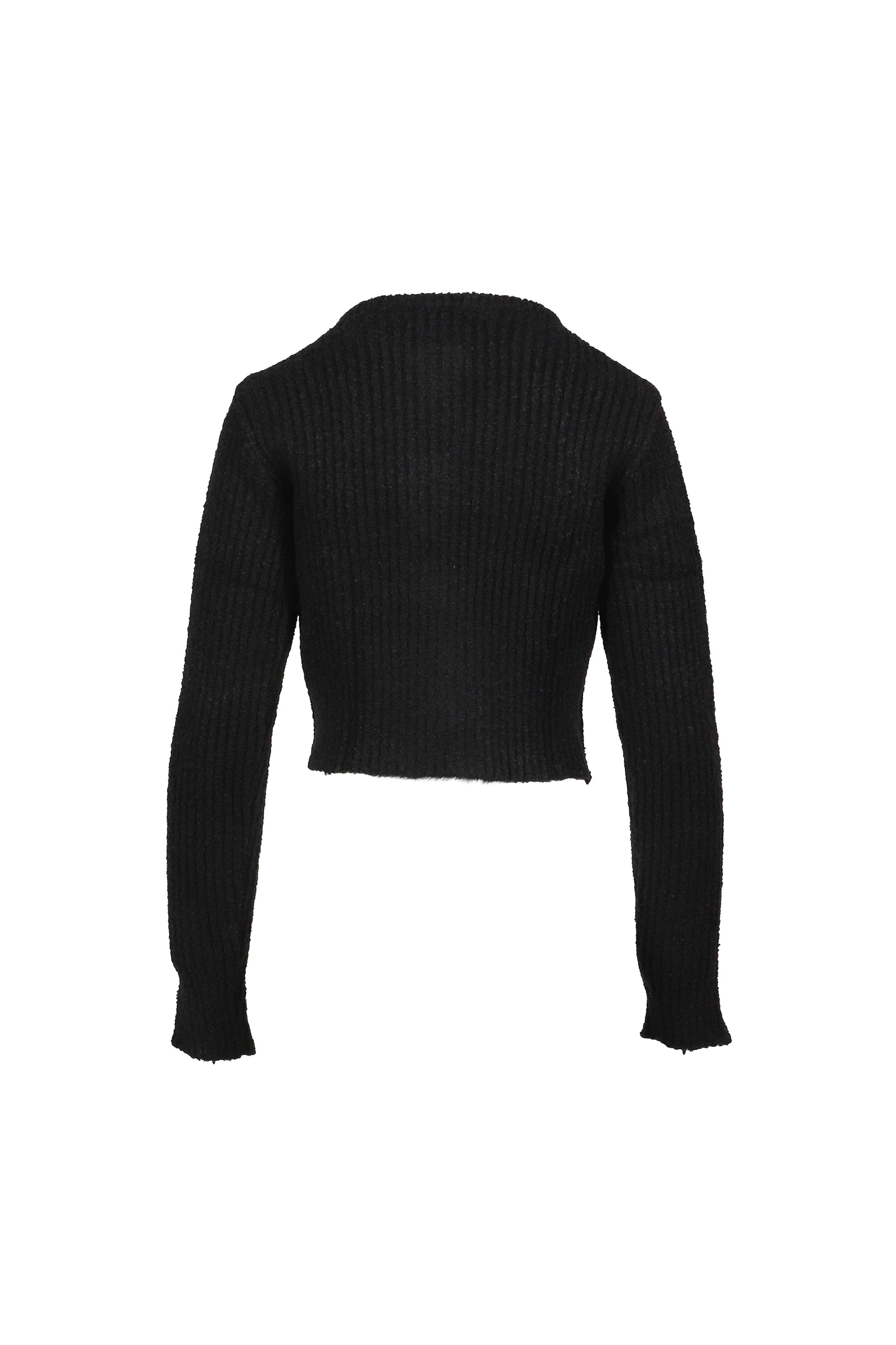 NEAH KNITTED ZIP-UP / BLK