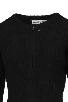 NEAH KNITTED ZIP-UP / BLK