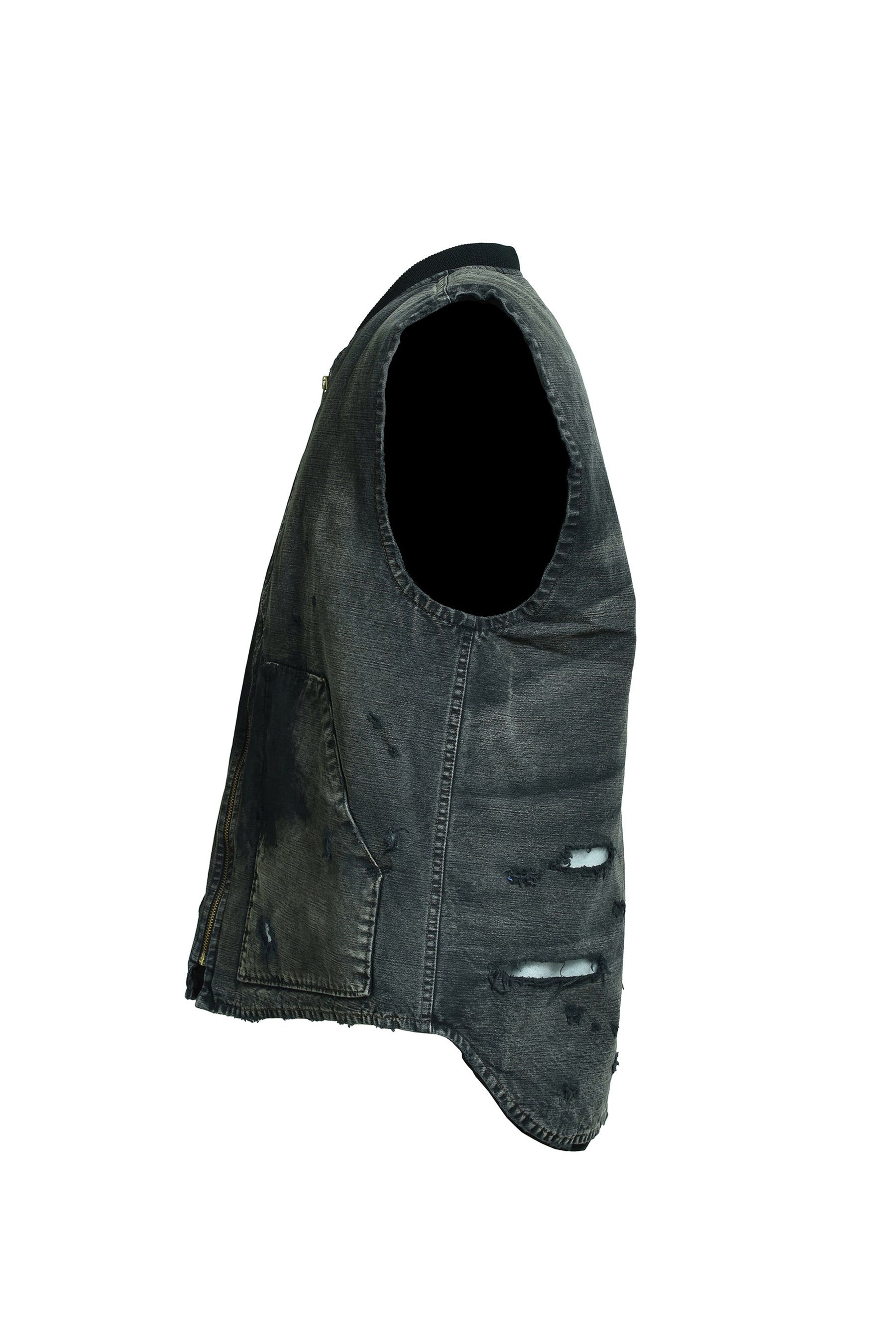 DUCK VEST AGED / AGED BLACK