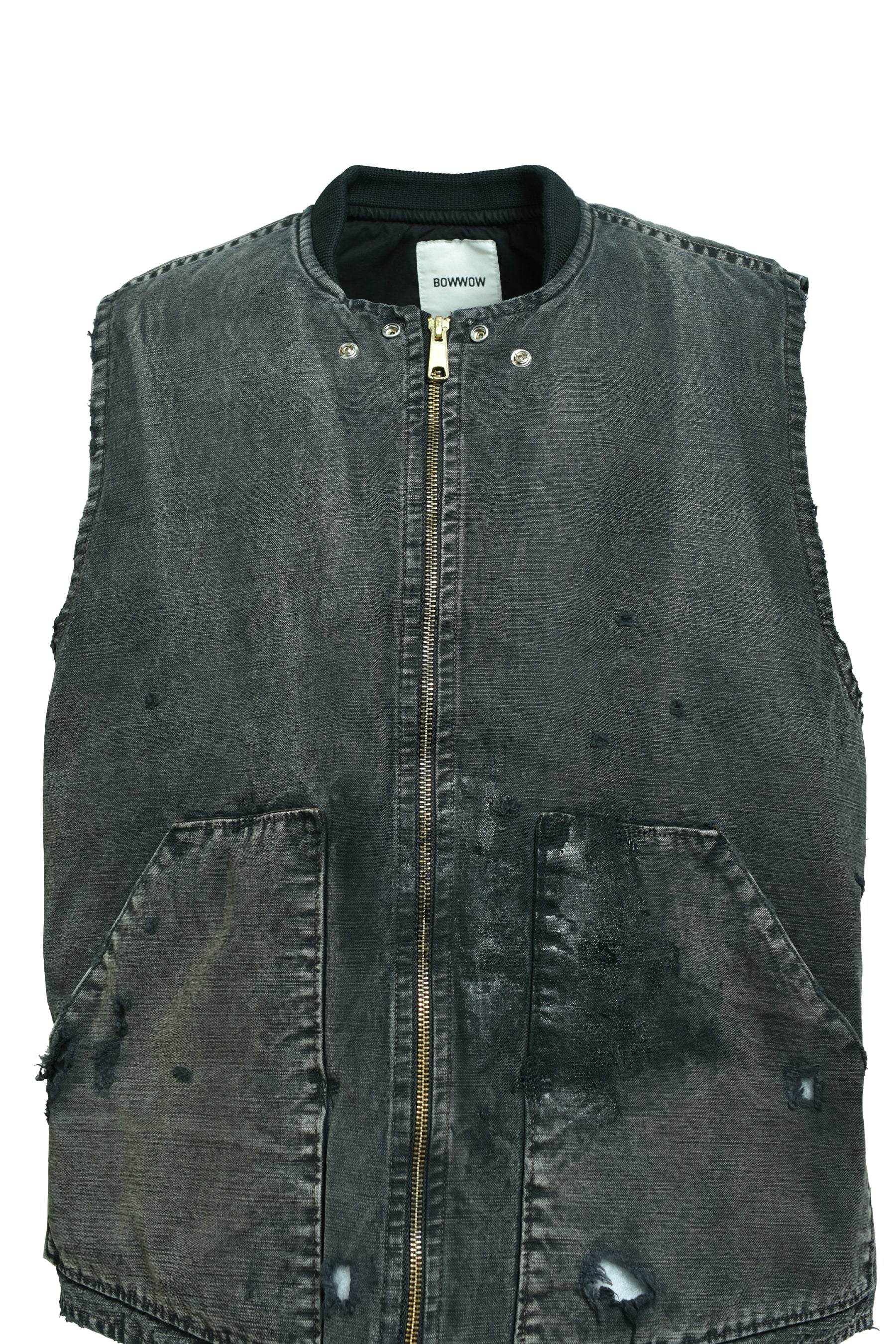 DUCK VEST AGED / AGED BLACK