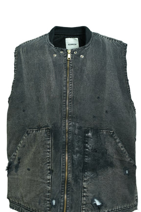 DUCK VEST AGED / AGED BLACK