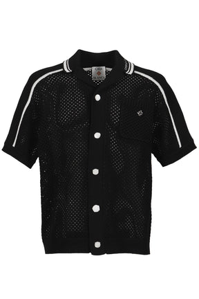 CASABLANCA MESH SHIRT / BLK