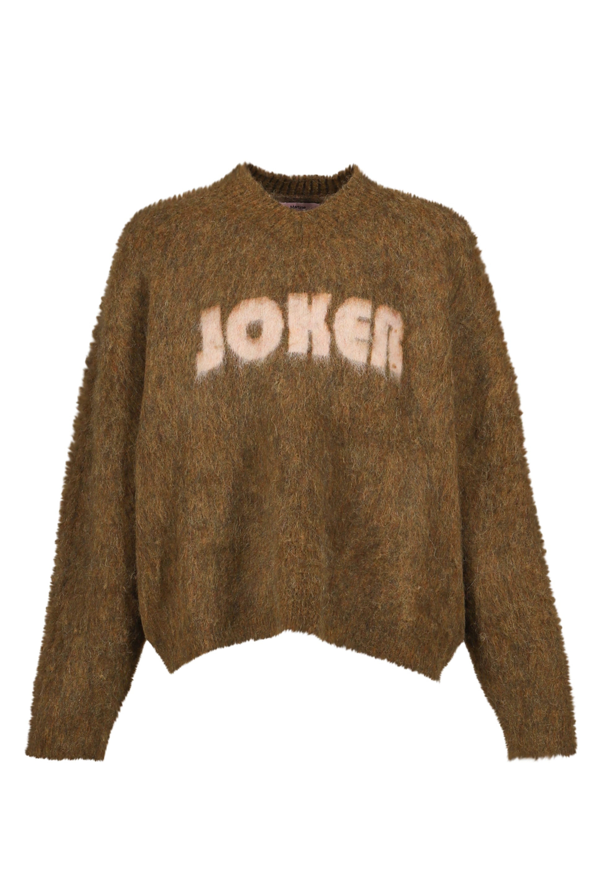 BRUSHED MOHAIR V-NECK JUMPER / BRW