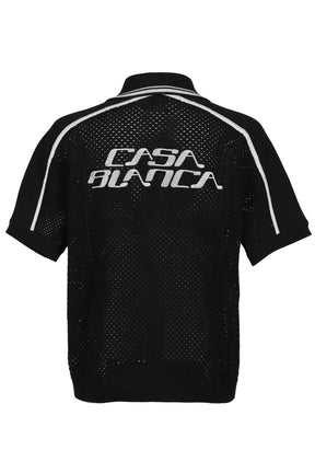 CASABLANCA MESH SHIRT / BLK