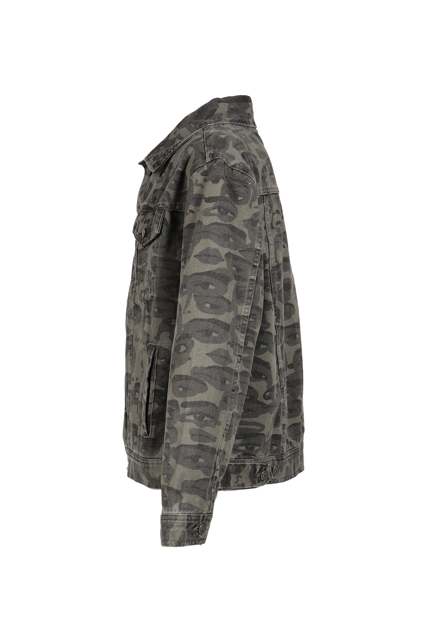 FACE CAMO JACKET / BLK