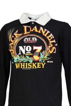 RUGBY TEE (UPCYCLED VINTAGE TEE) / BLK