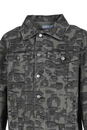 FACE CAMO JACKET / BLK