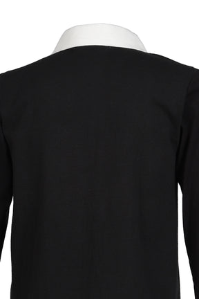 RUGBY TEE (UPCYCLED VINTAGE TEE) / BLK