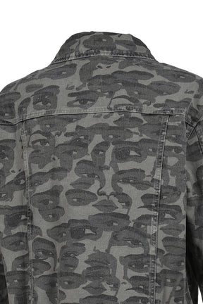 FACE CAMO JACKET / BLK