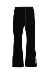 VELVET TRACK PANTS / BLK