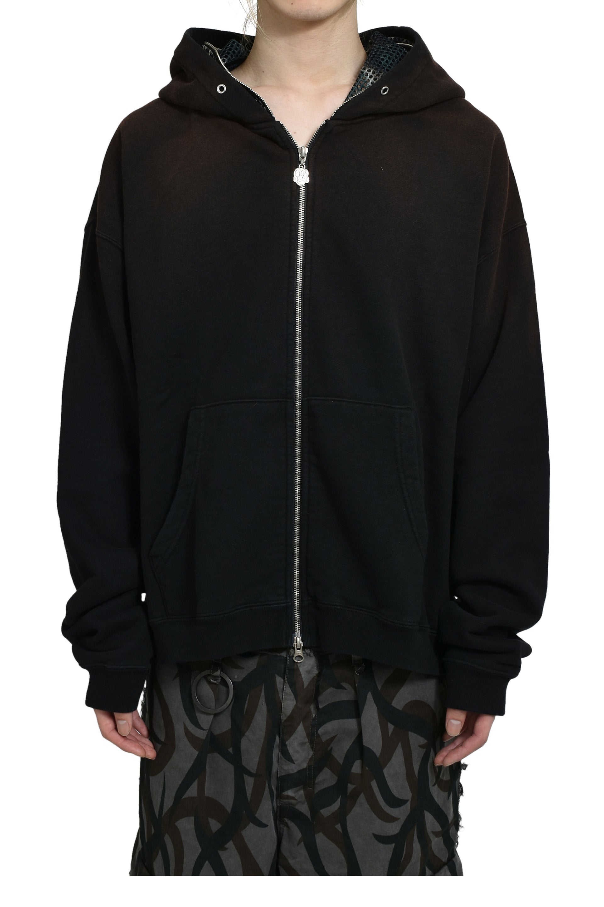 CHITO CAMO FACE FULL ZIP HOODIE / BLK